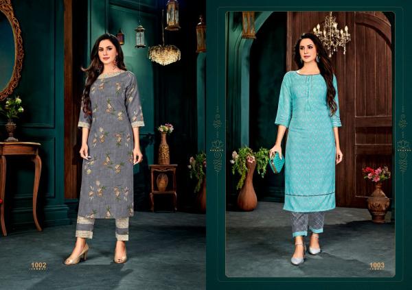 Poonam Tadap Rayon Fancy Kurti With Pant